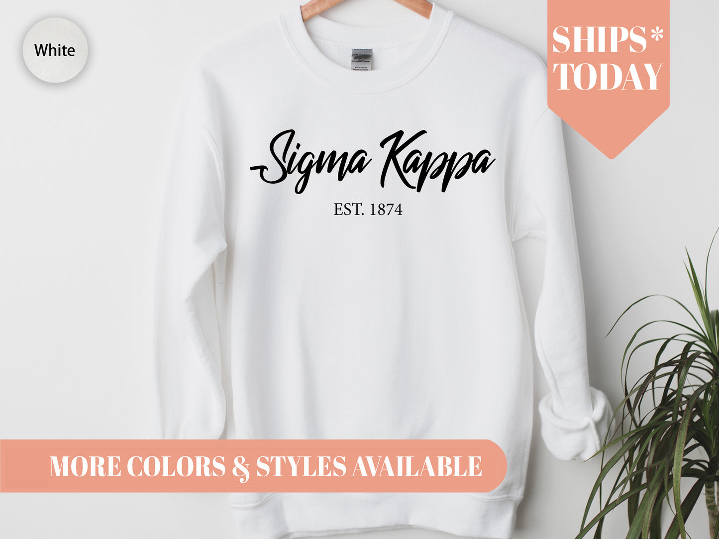 Sigma Kappa Black Flowy Sorority Sweatshirt _ 99g