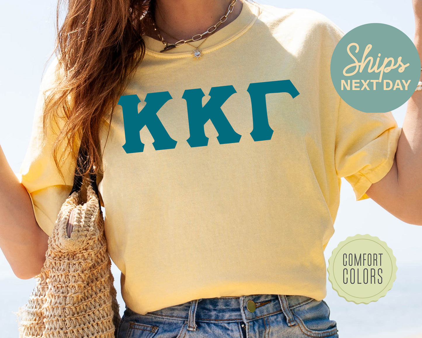 Kappa Kappa Gamma Back to the Basics Comfort Colors Sorority T-shirt _ 639g
