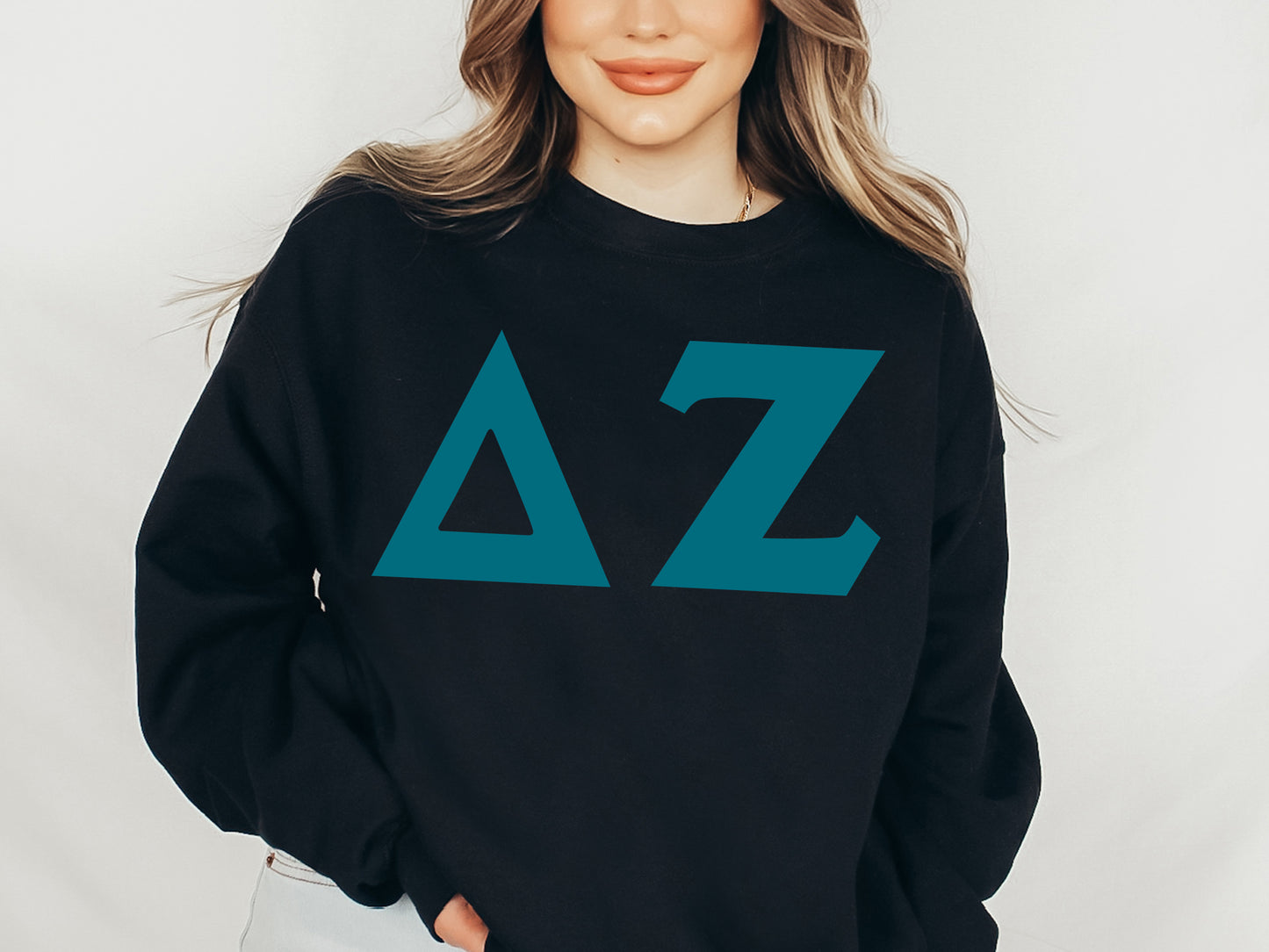 Delta Zeta Back to the Basics Sorority Sweatshirt _ 635g