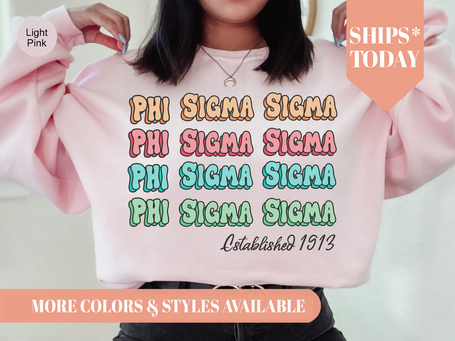 Phi Sigma Sigma Lucy Sorority Sweatshirt _ 277g