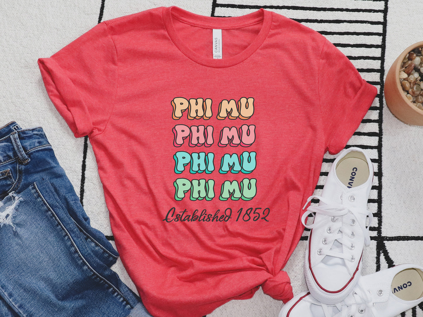 Phi Mu Lucy Sorority T-shirt _ 276g