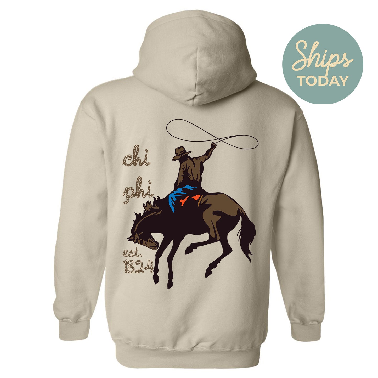 Chi Phi Cowboy Fraternity Hoodie _ 31185g