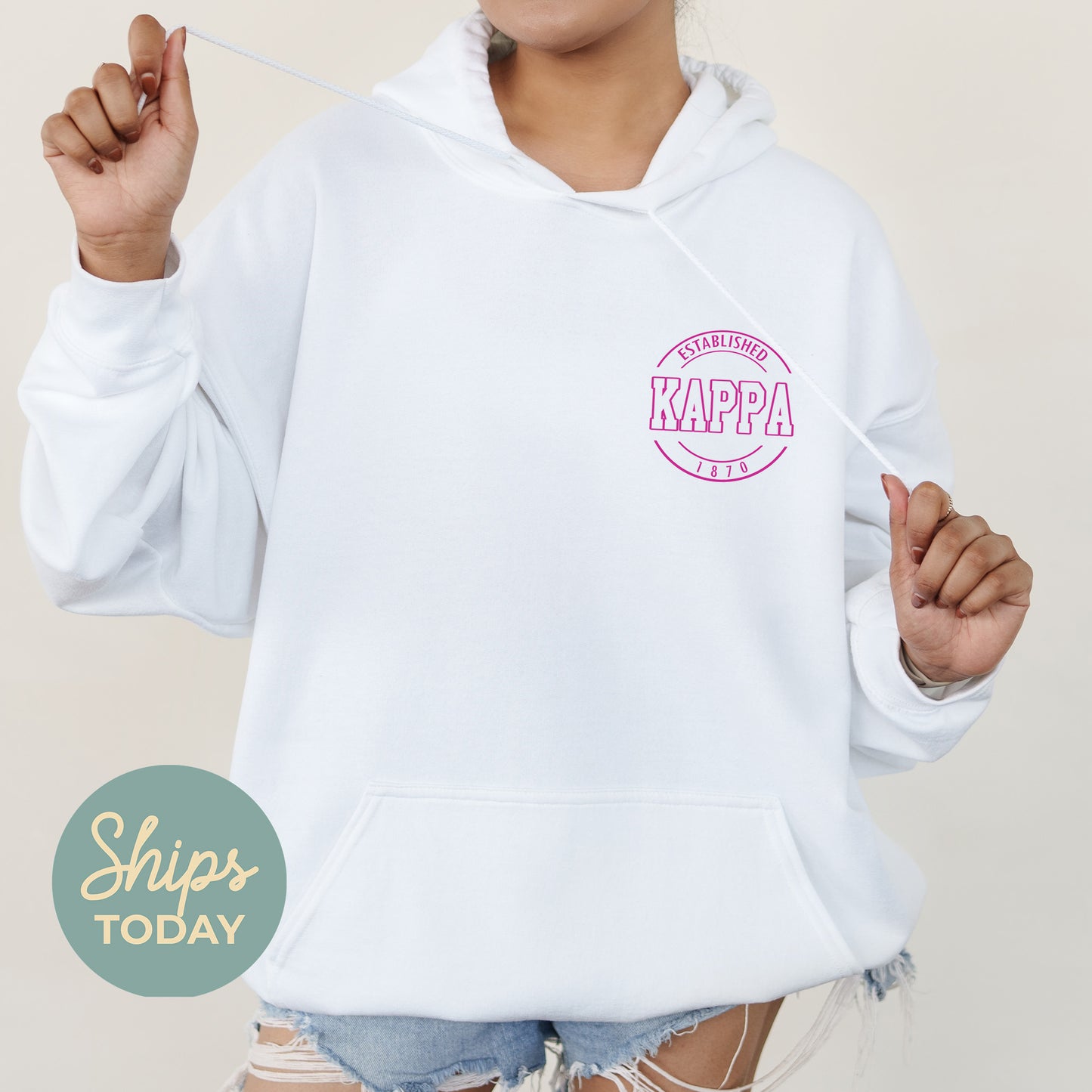 Kappa Kappa Gamma Stamped Sorority Hoodie _ 39129g