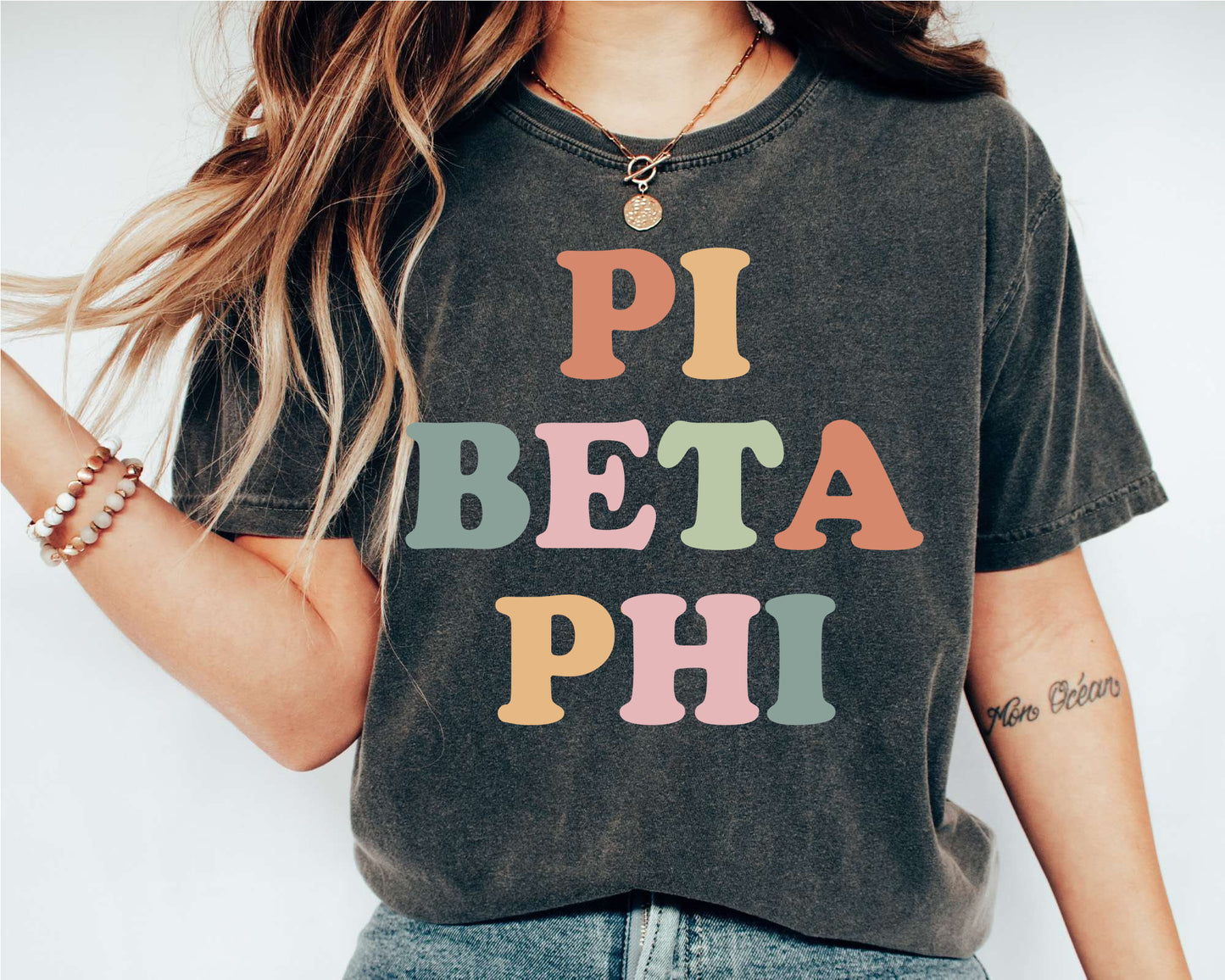 Pi Beta Phi Bright and Proud Sorority T-shirt _ 434g