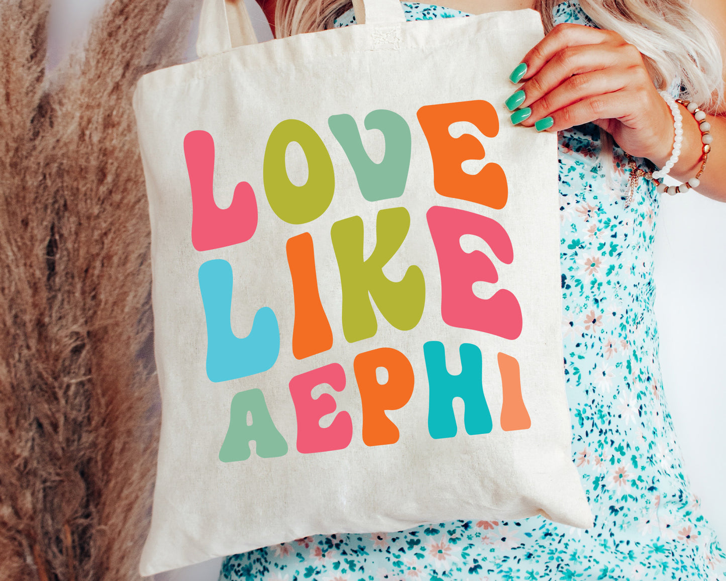 Alpha Epsilon Phi Love Like Sorority Tote Bag _ 34336g