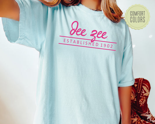 Delta Zeta All Pink Comfort Colors Sorority T-shirt _ 765g