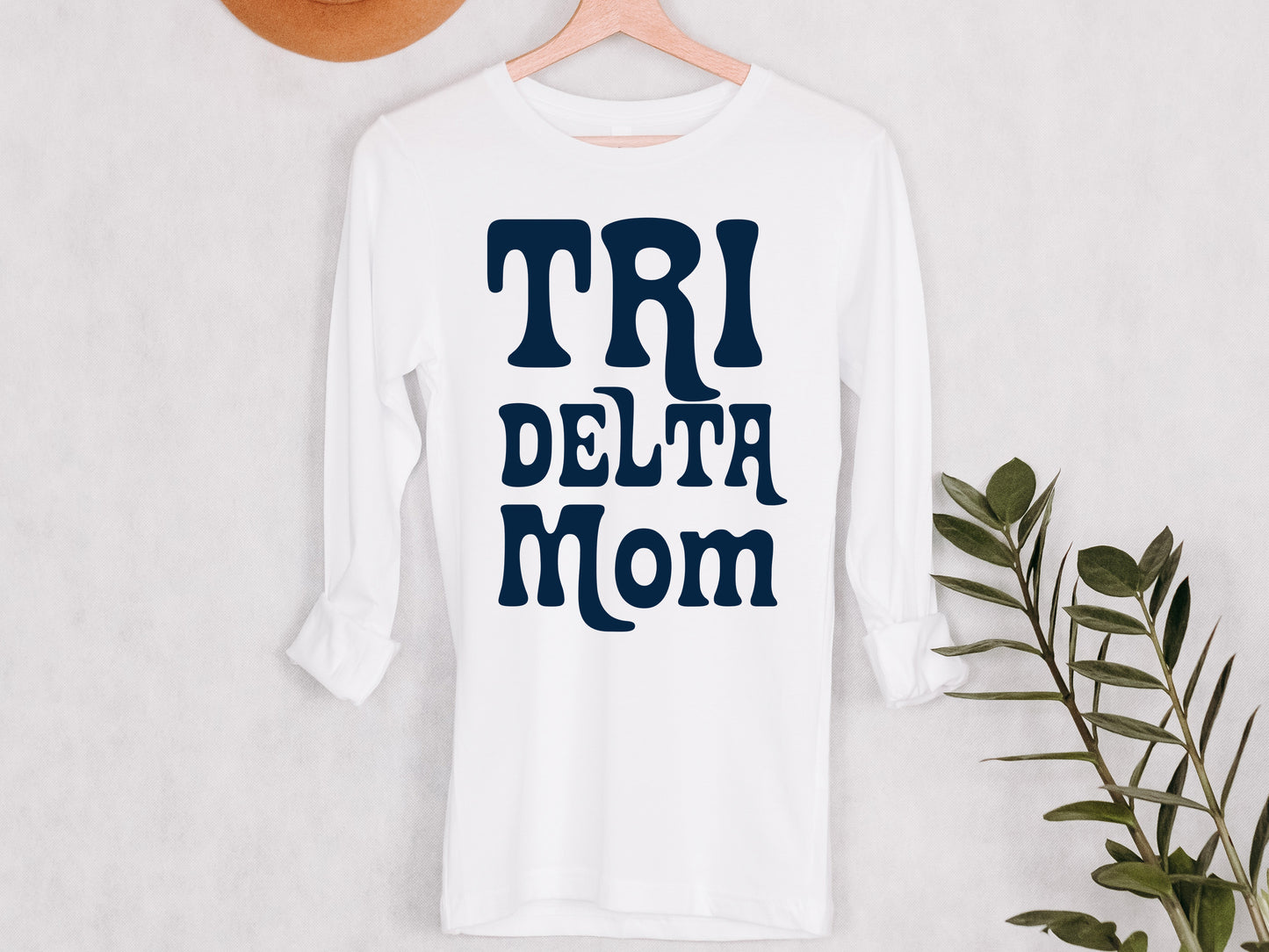 Delta Delta Delta Got it from my Mom Sorority Long Sleeve T-shirt _ 3081g