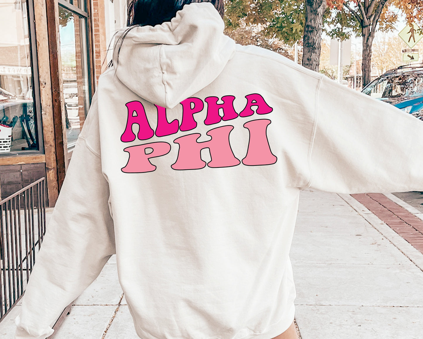Alpha Phi Shades of Pink Sorority Hoodie _ 32977g