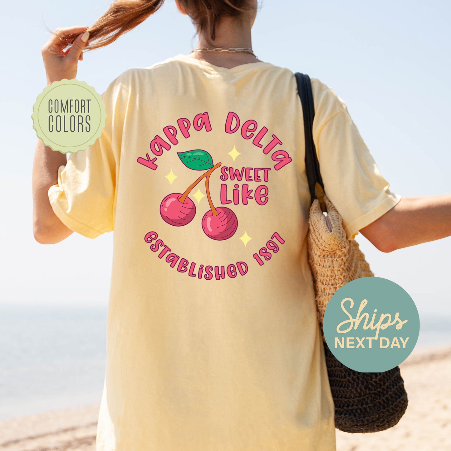 Kappa Delta Sweet Like Cherry Comfort Colors Sorority T-shirt _ 32045g