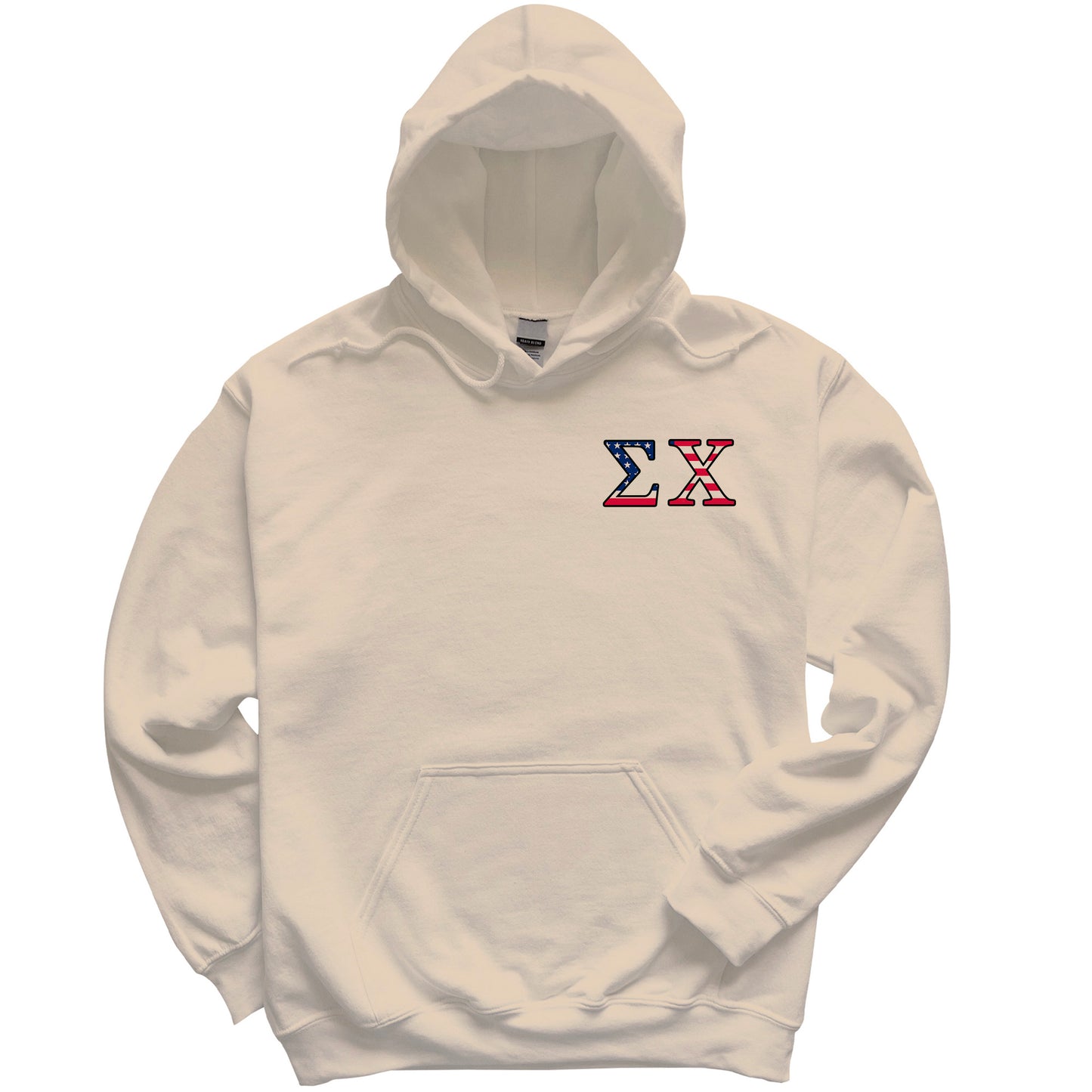 a white hoodie with the letter x on it