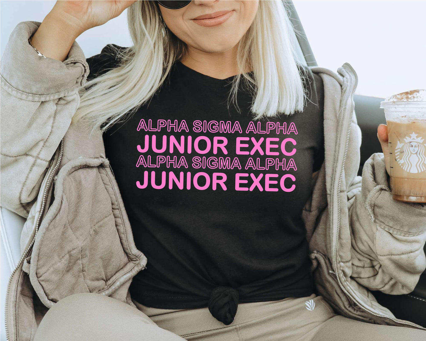 Alpha Sigma Alpha Junior Exec Sorority T-shirt _ 30932g