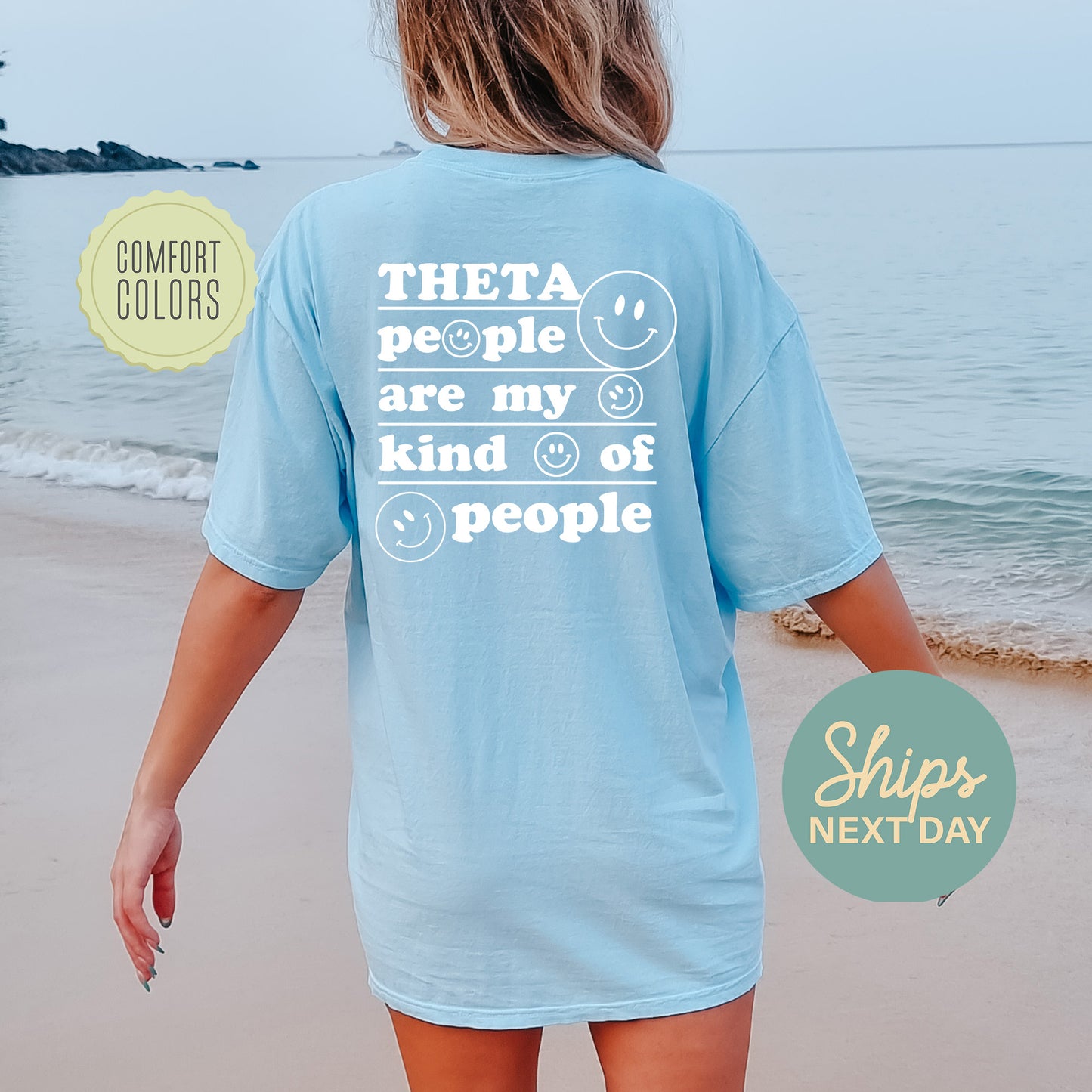 Kappa Alpha Theta My Kind of People Comfort Colors Sorority T-shirt _ 33273g