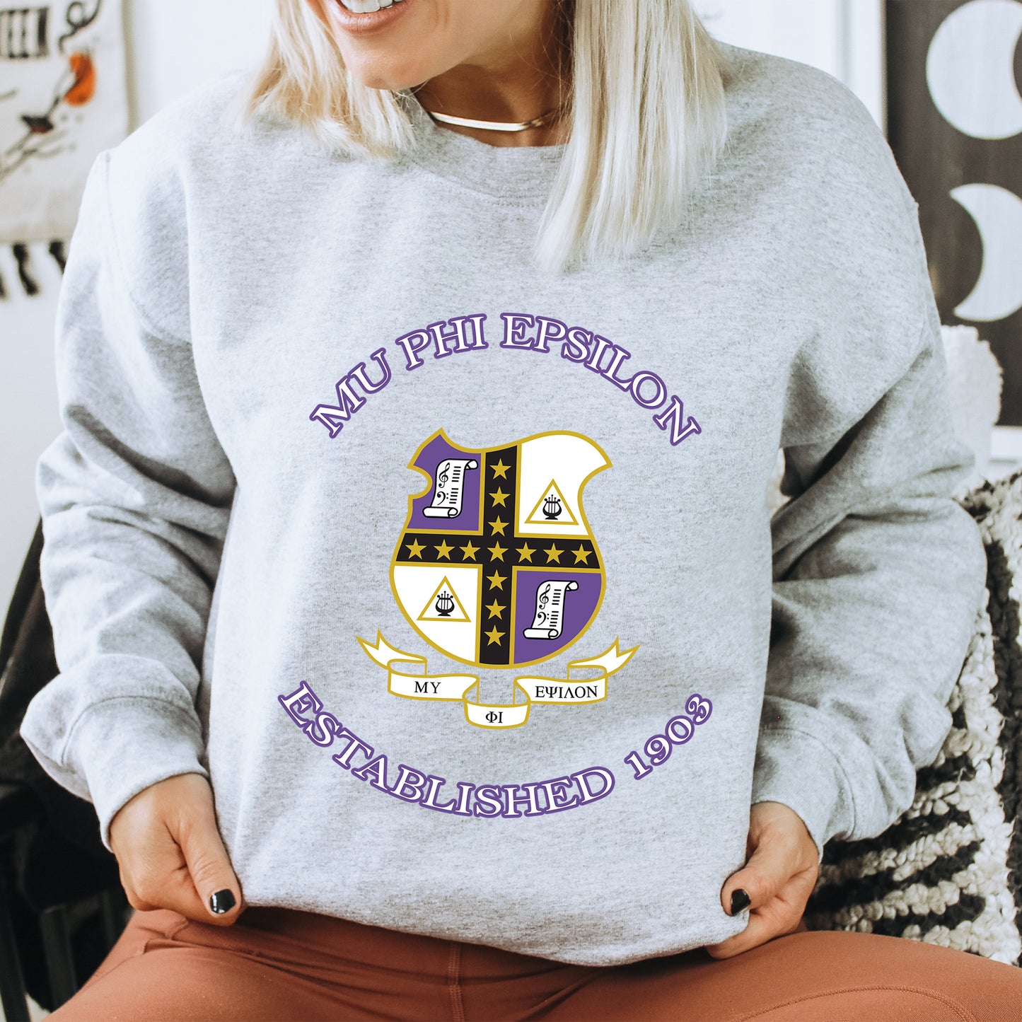 Mu Phi Epsilon Iconic Insignia COED Sweatshirt _ 35671g