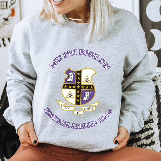 Mu Phi Epsilon Iconic Insignia COED Sweatshirt _ 35671g