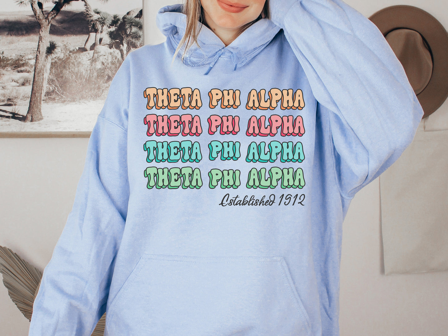 Theta Phi Alpha Lucy Sorority Hoodie _ 282g