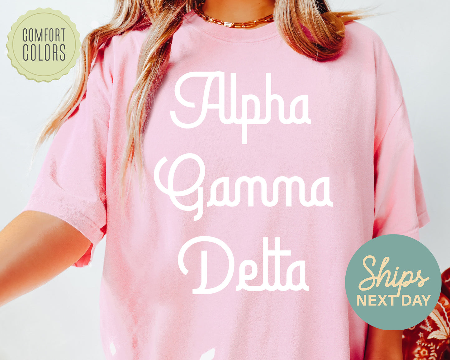 Alpha Gamma Delta All About That Pop Comfort Colors Sorority T-shirt _ 2684g