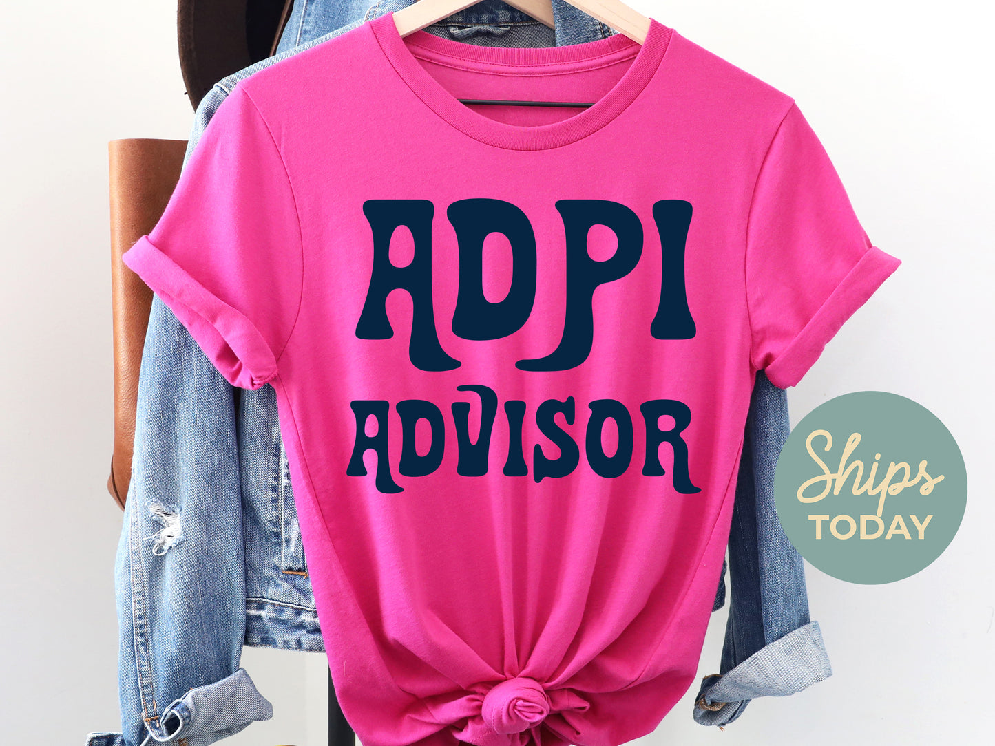 Alpha Delta Pi Best Advisor Sorority T-shirt _ 3098g