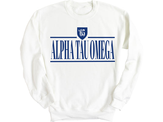 Alpha Tau Omega Shield Fraternity Sweatshirt _ 1186g
