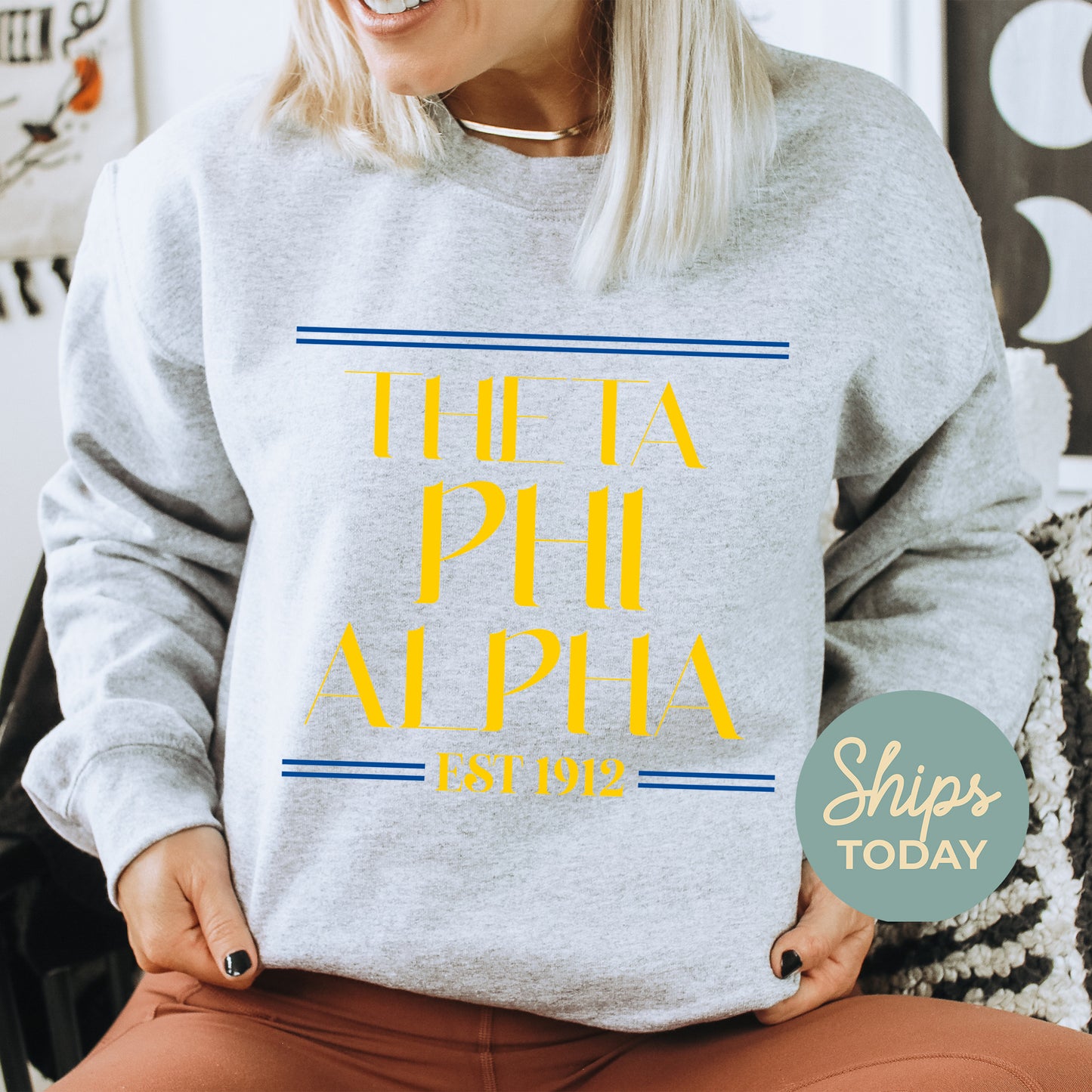 Theta Phi Alpha Greek Harmony Sorority Sweatshirt _ 34988g