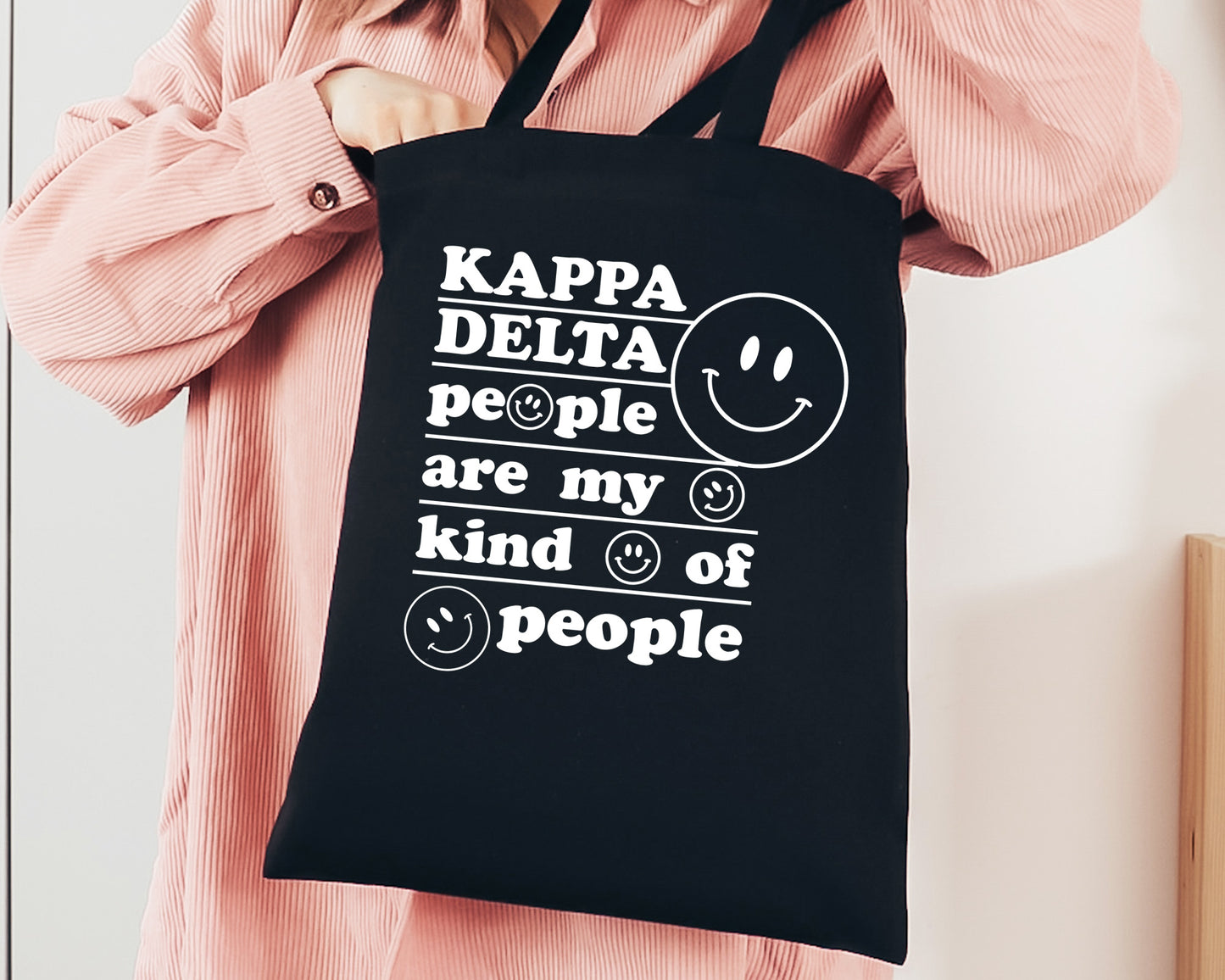 Kappa Delta My Kind of People Sorority Tote Bag _ 34772g