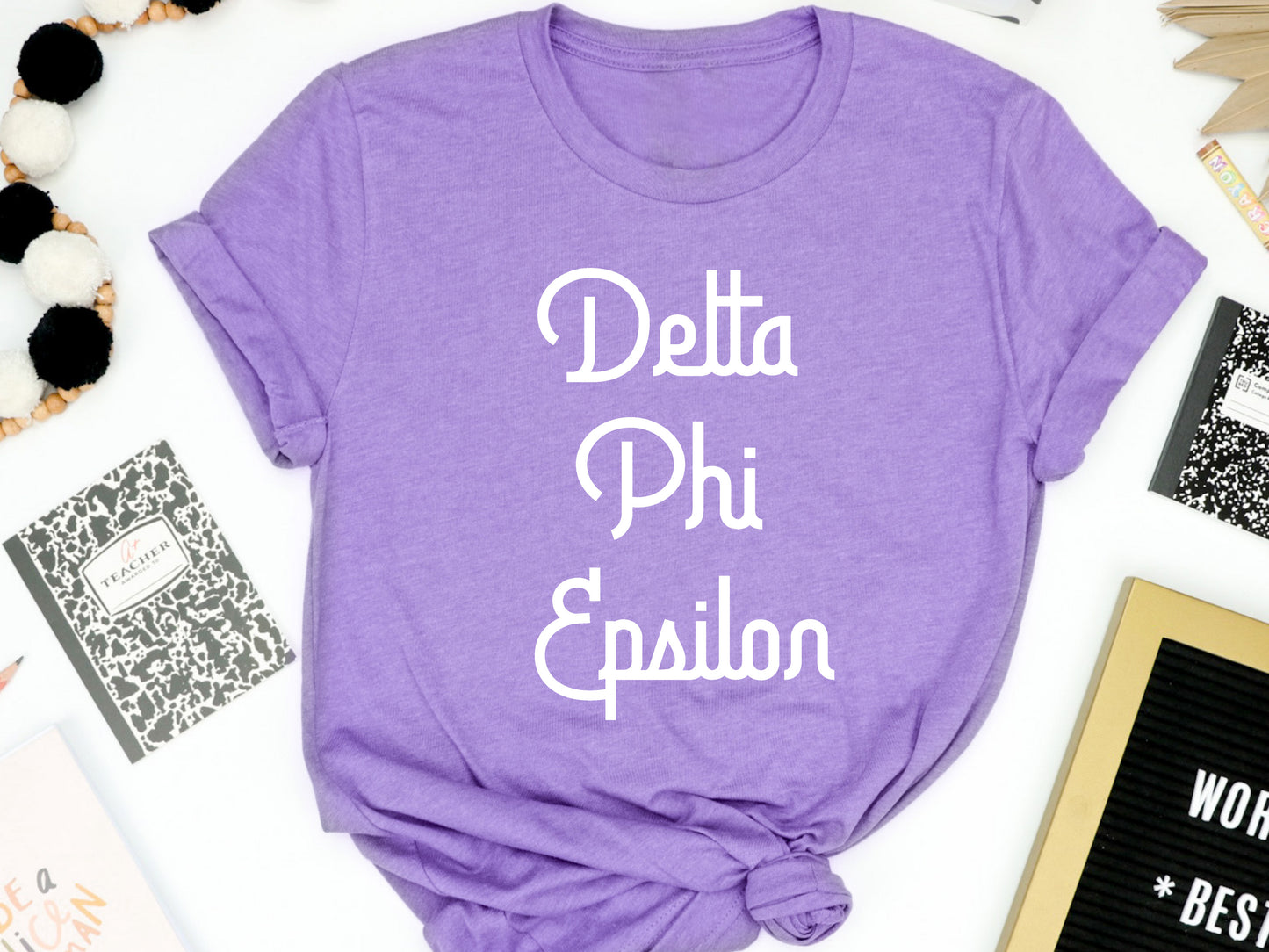 Delta Phi Epsilon All About That Pop Sorority T-shirt _ 2693g