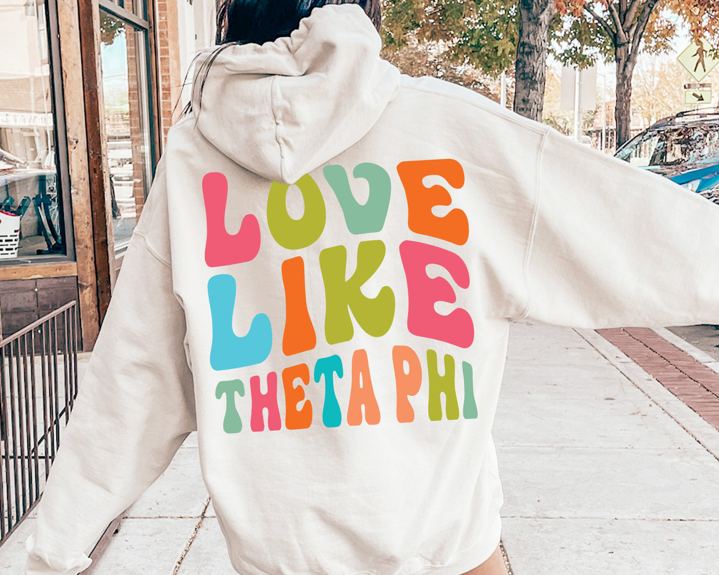 Theta Phi Alpha Blissful and Vibrant Sorority Hoodie _ 33178g
