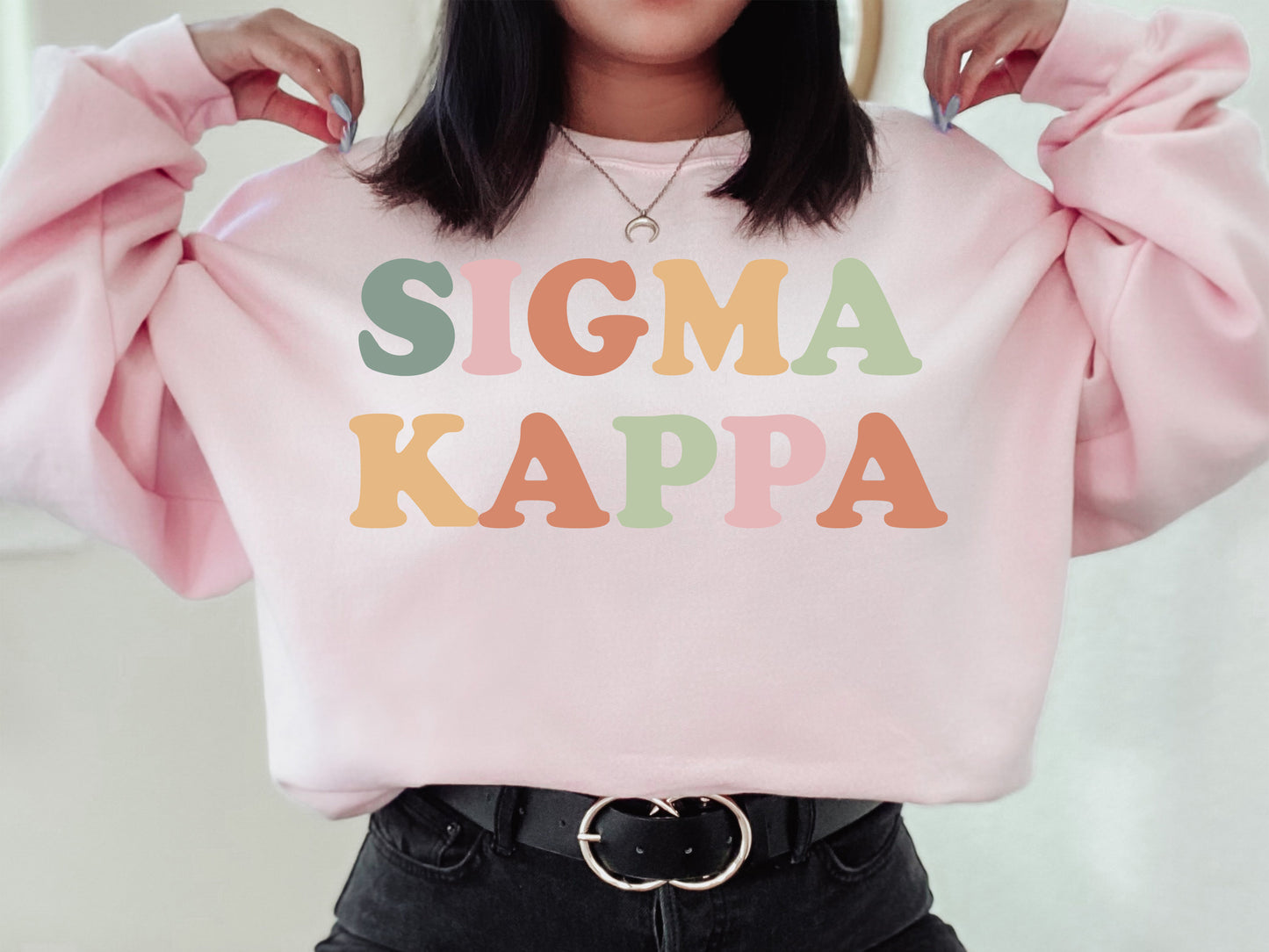 Sigma Kappa Bright and Proud Sorority Sweatshirt _ 436g