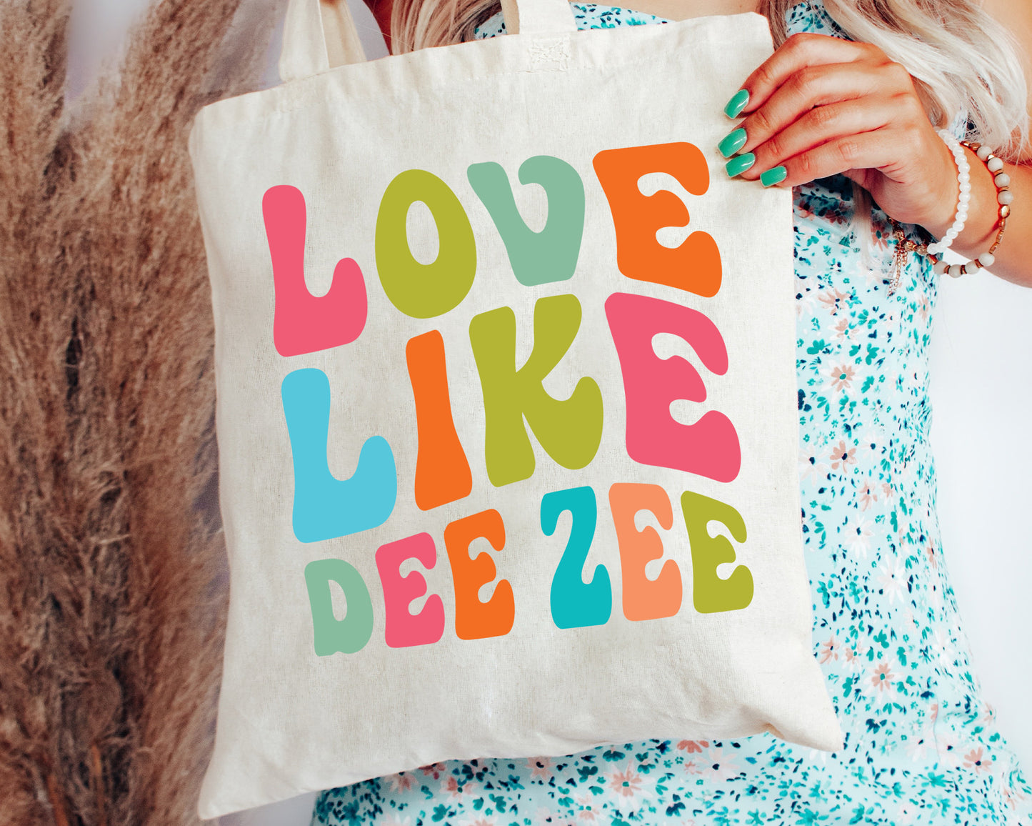 Delta Zeta Love Like Sorority Tote Bag _ 34347g