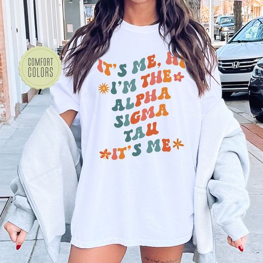Alpha Sigma Tau Style Comfort Colors Sorority T-shirt _ 35998g