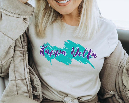 Kappa Delta Paint Party Sorority T-shirt _ 4488g