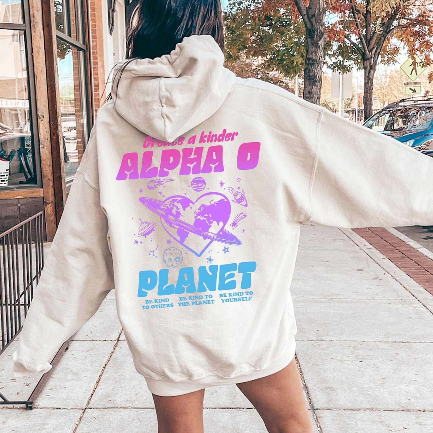 Alpha Omicron Pi Ombre Worlds Sorority Hoodie _ 35545g