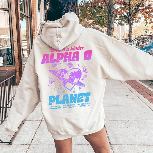 Alpha Omicron Pi Ombre Worlds Sorority Hoodie _ 35545g
