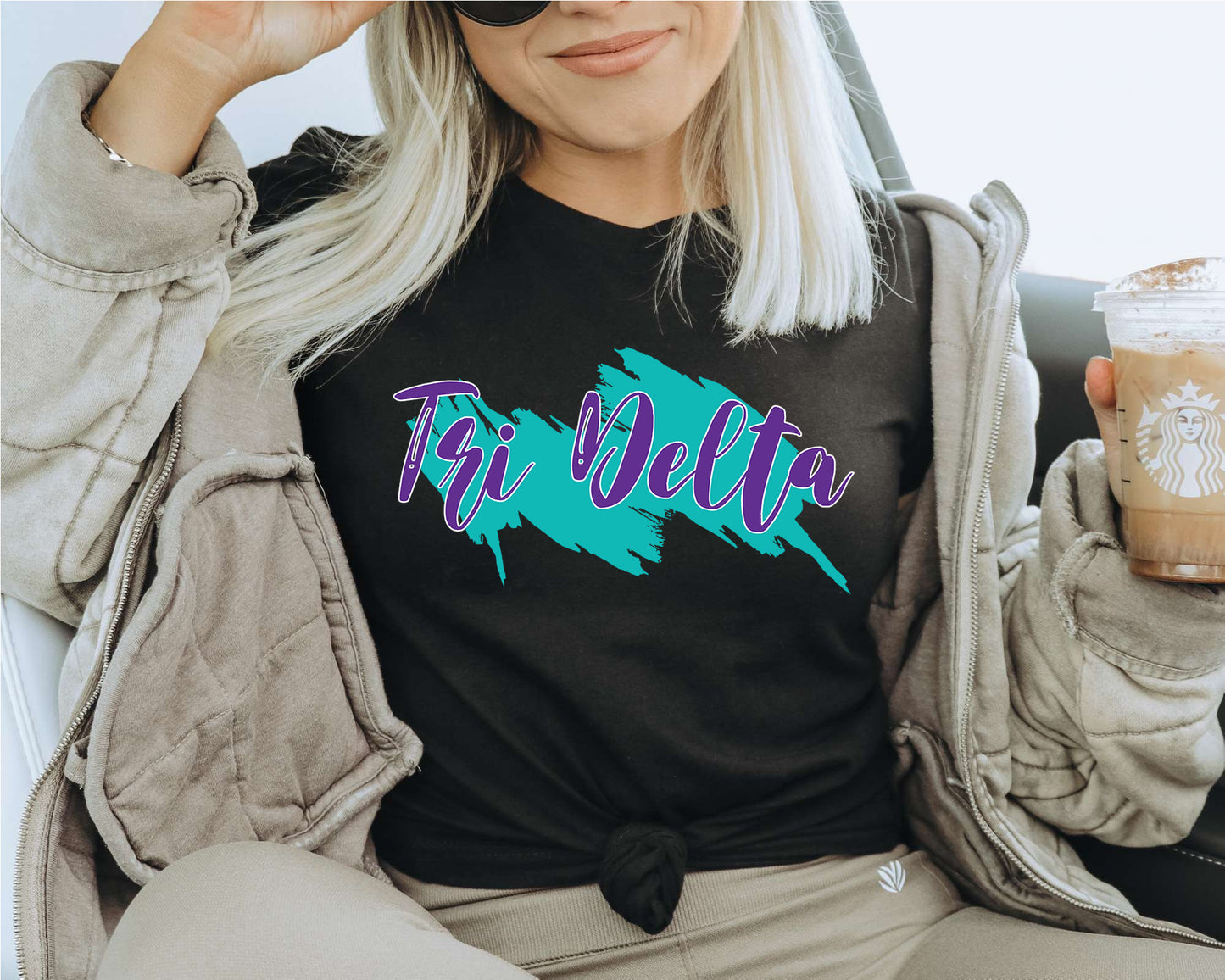 Delta Delta Delta Paint Party Sorority T-shirt _ 4482g