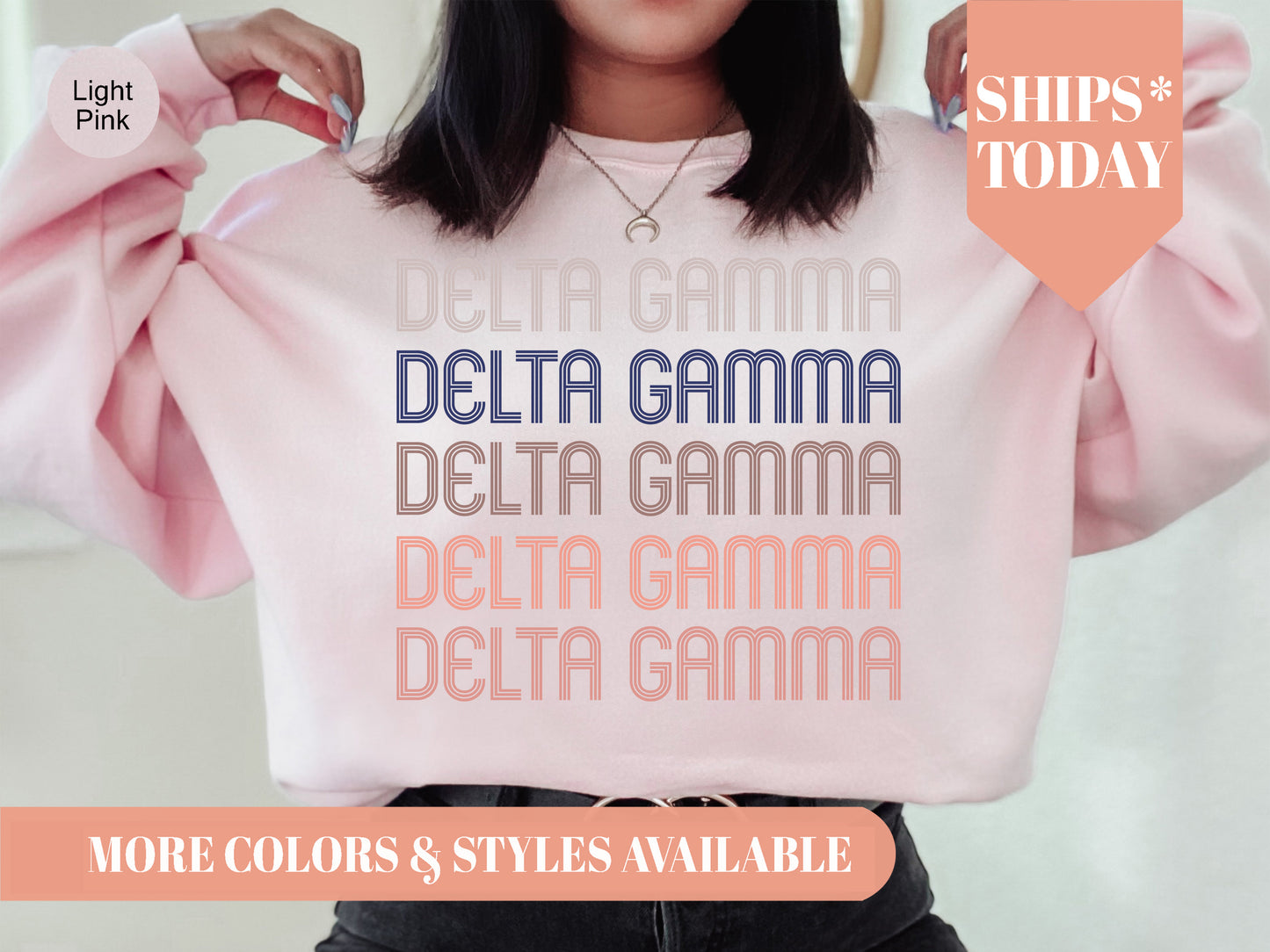 Delta Gamma Greek Glamour Sorority Sweatshirt _ 31103g