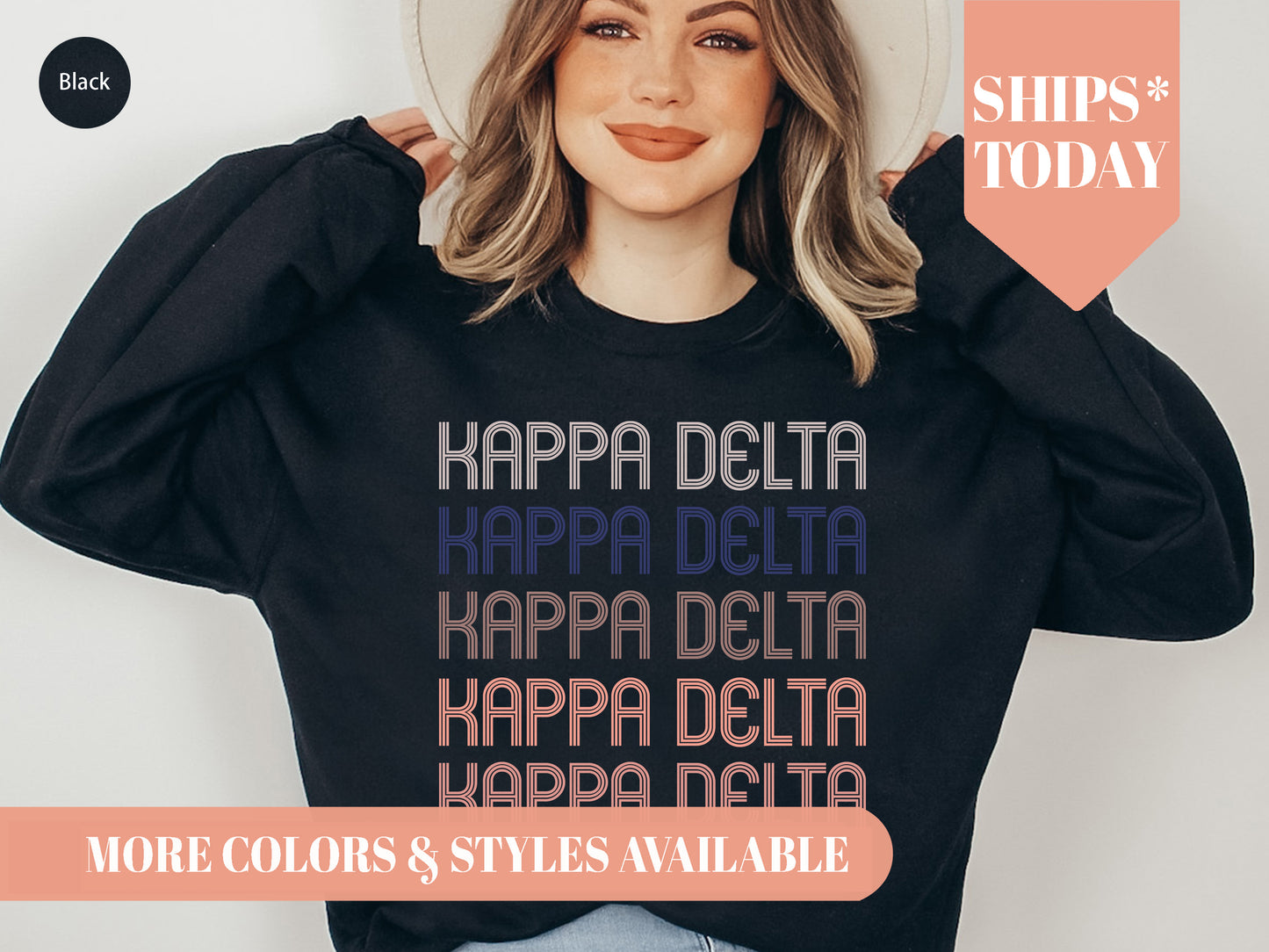Kappa Delta Greek Glamour Sorority Sweatshirt _ 31108g