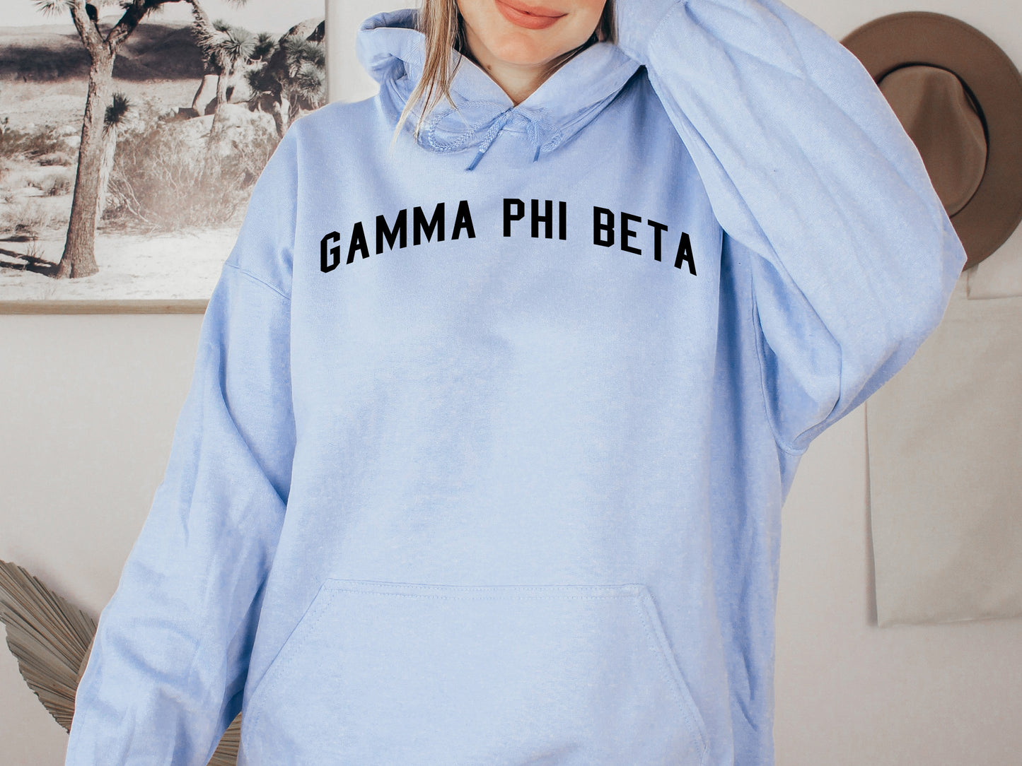 Gamma Phi Beta Just Bold Sorority Hoodie _ 2383g