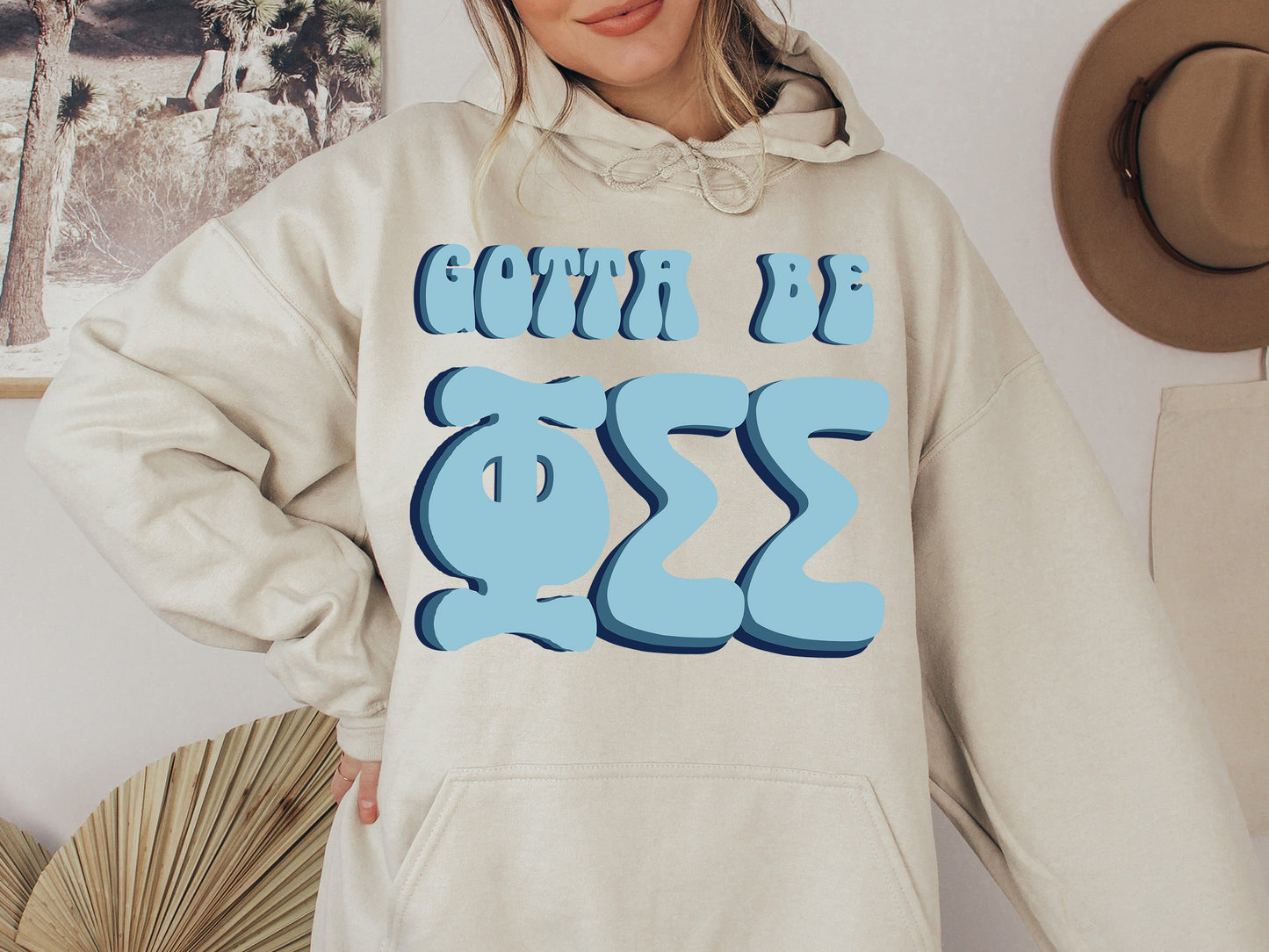Phi Sigma Sigma They've Gotta Be Sorority Hoodie _ 355g