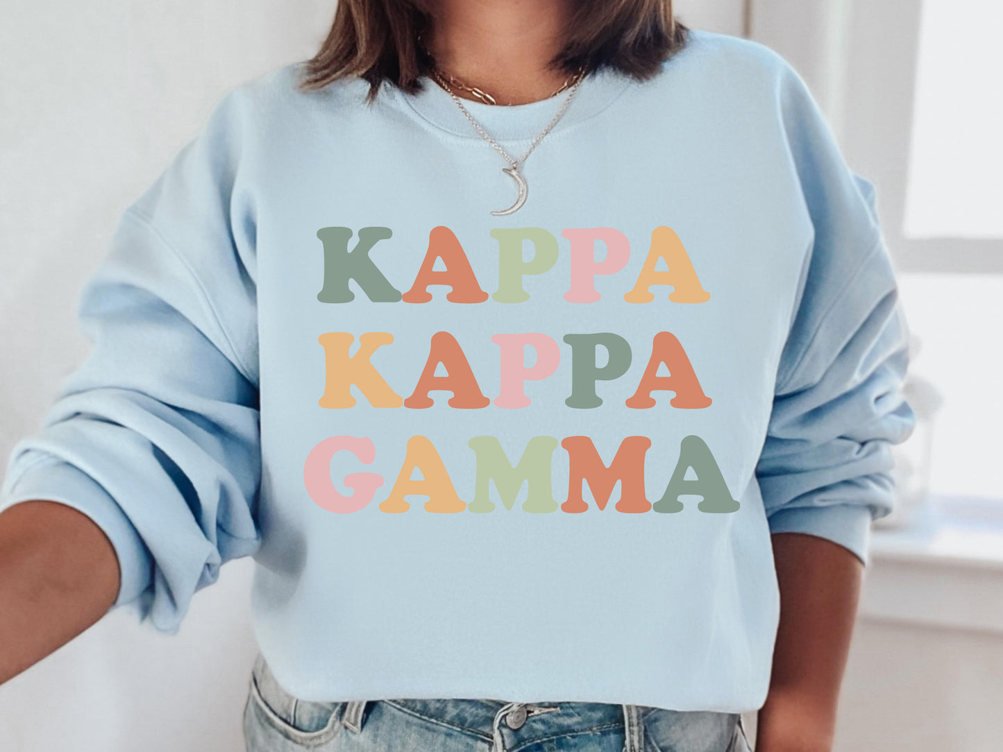 Kappa Kappa Gamma Bright and Proud Sorority Sweatshirt _ 431g