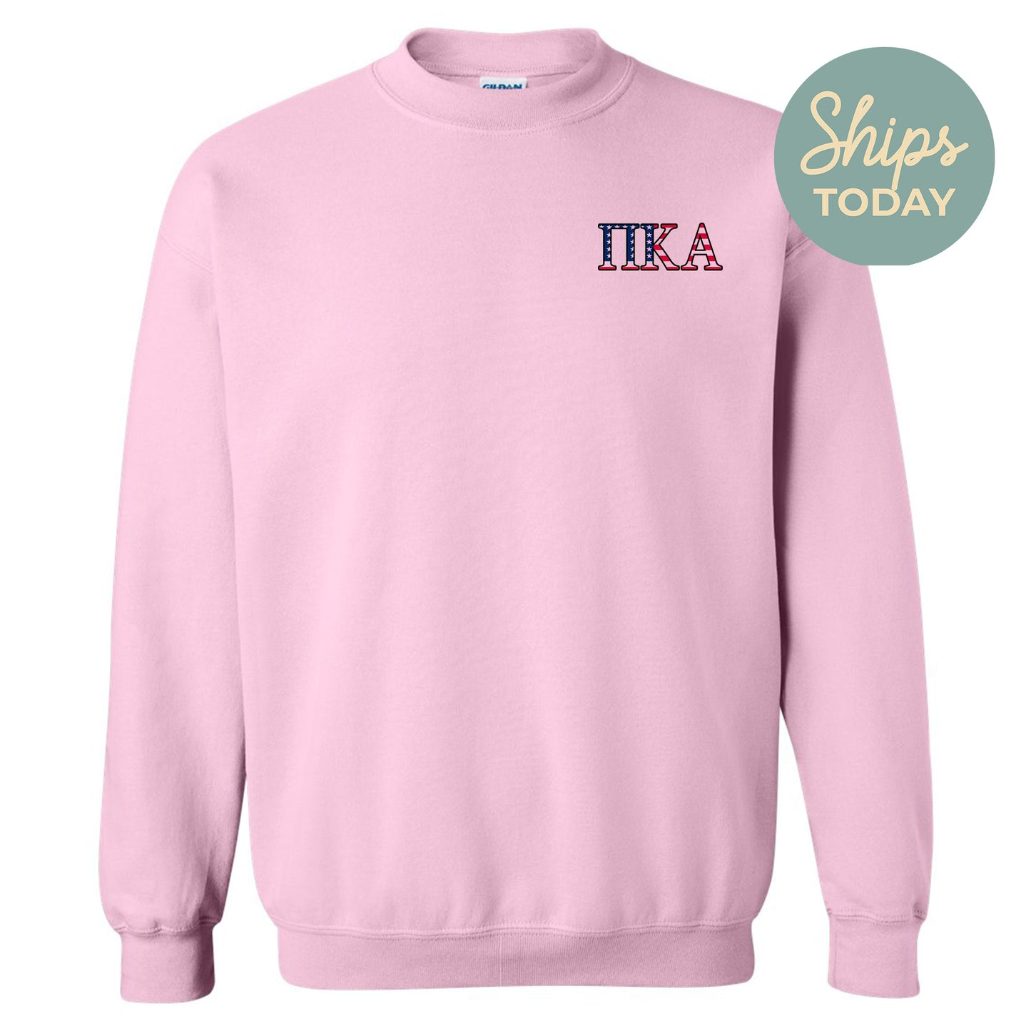 a pink sweatshirt with the words itka on it