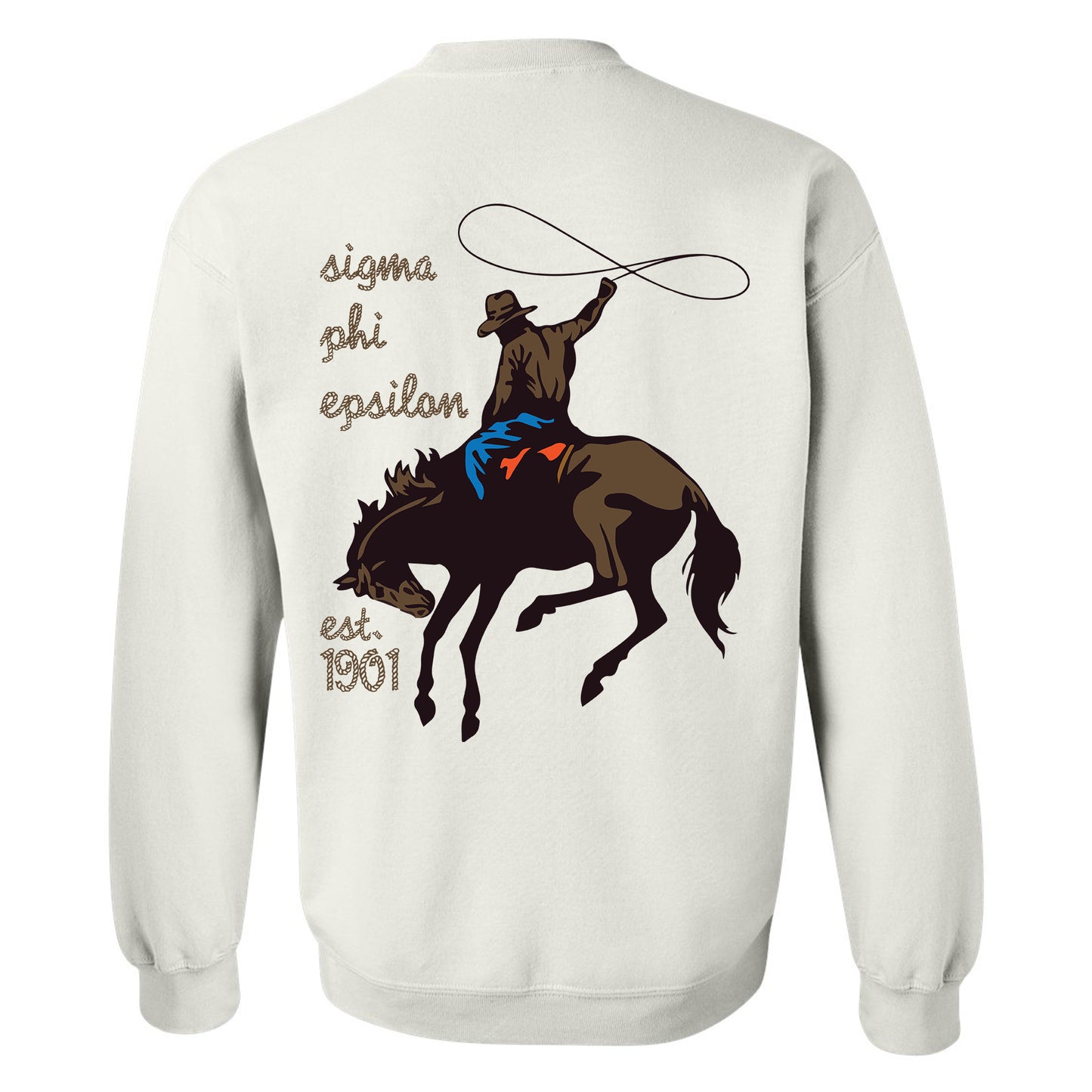 Sigma Phi Epsilon Cowboy Fraternity Sweatshirt _ 31204g