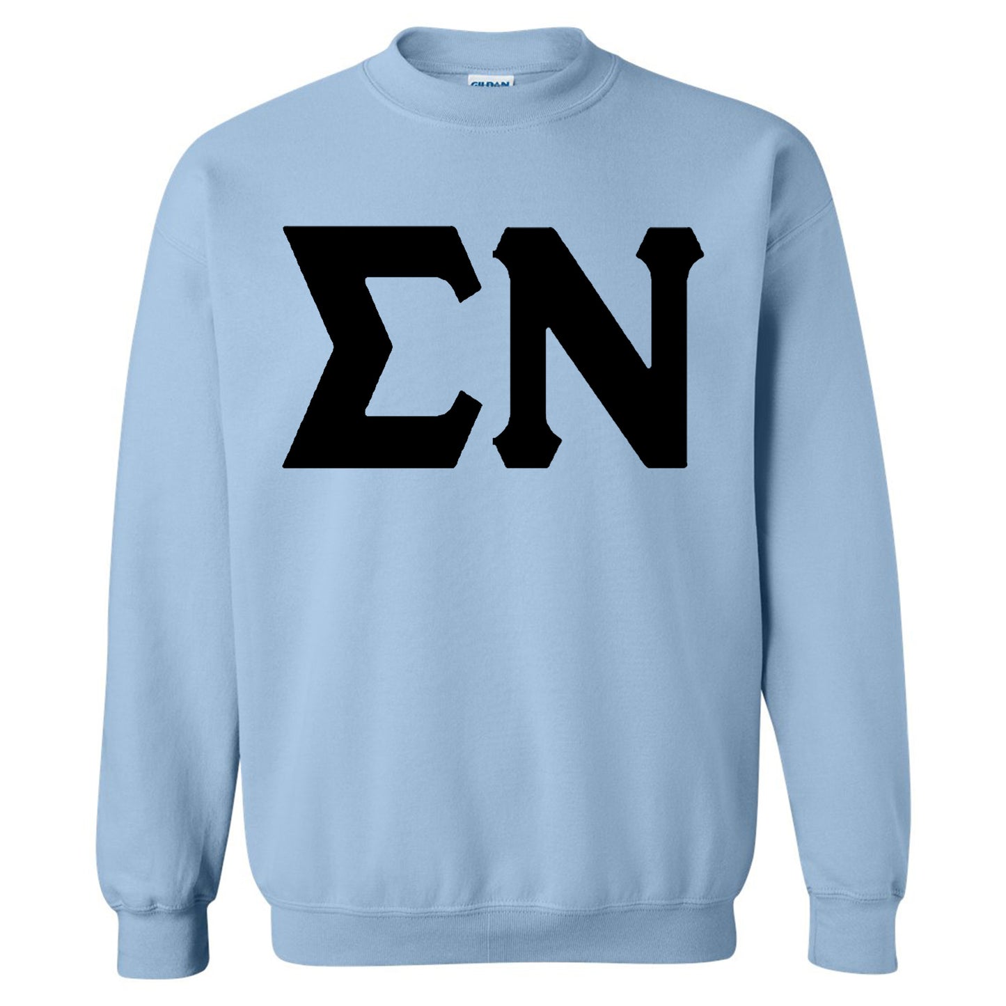 Sigma Nu Black Letters Fraternity Sweatshirt _ 34930g