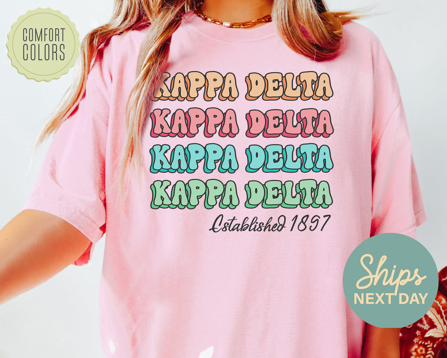 Kappa Delta Lucy Comfort Colors Sorority T-shirt _ 274g