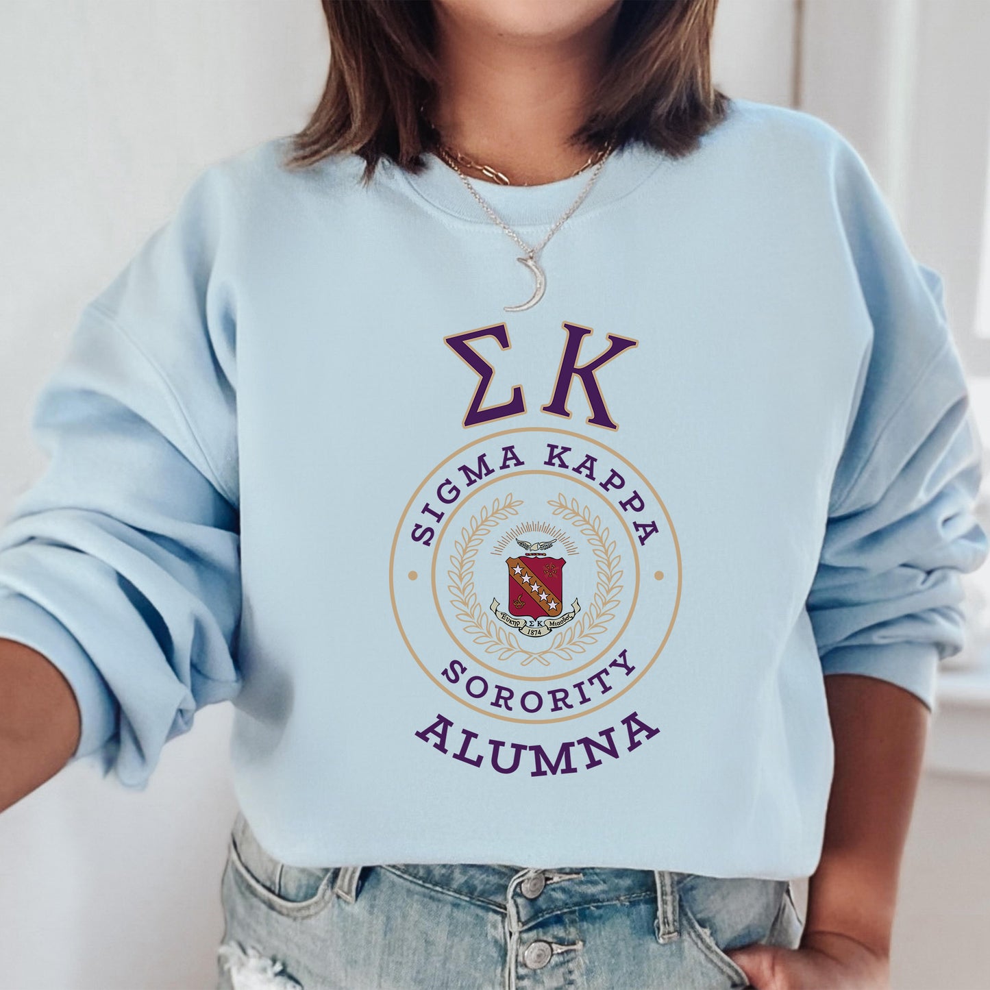 Sigma Kappa Alumna Vintage Sorority Sweatshirt _ 31031g