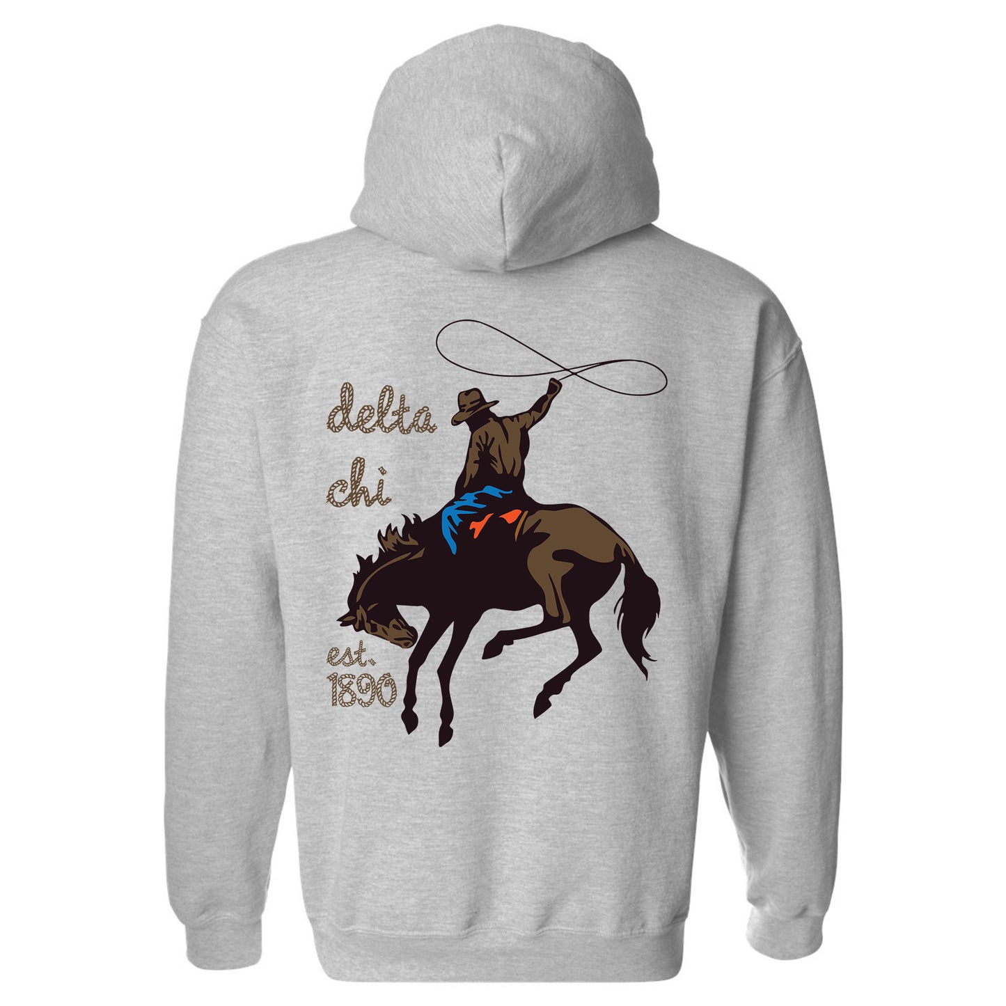 Delta Chi Cowboy Fraternity Hoodie _ 31186g