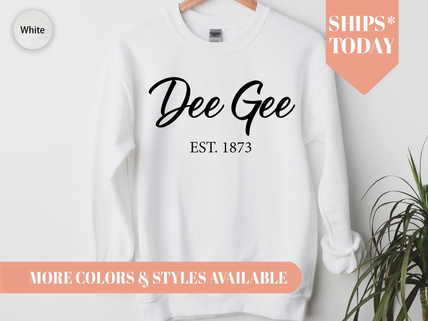 Delta Gamma Black Flowy Sorority Sweatshirt _ 88g