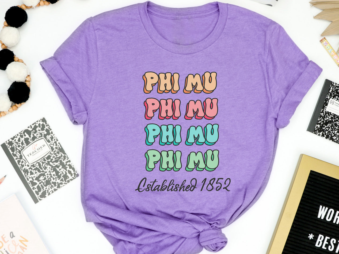 Phi Mu Lucy Sorority T-shirt _ 276g