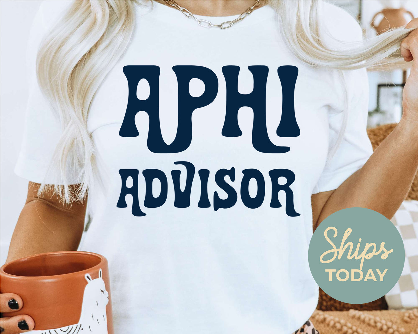 Alpha Phi Best Advisor Sorority T-shirt _ 3102g