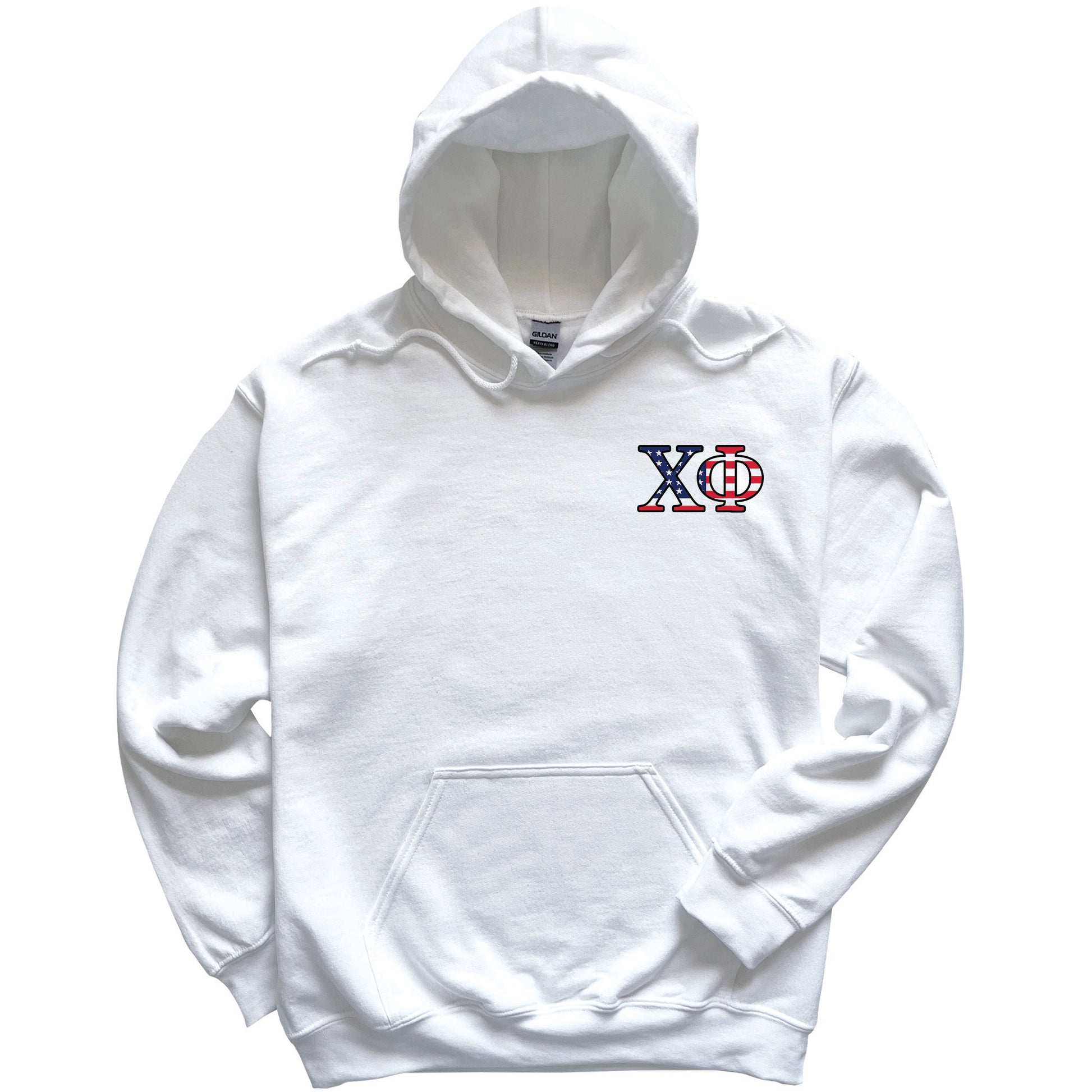 a white hoodie with the letters xo on it