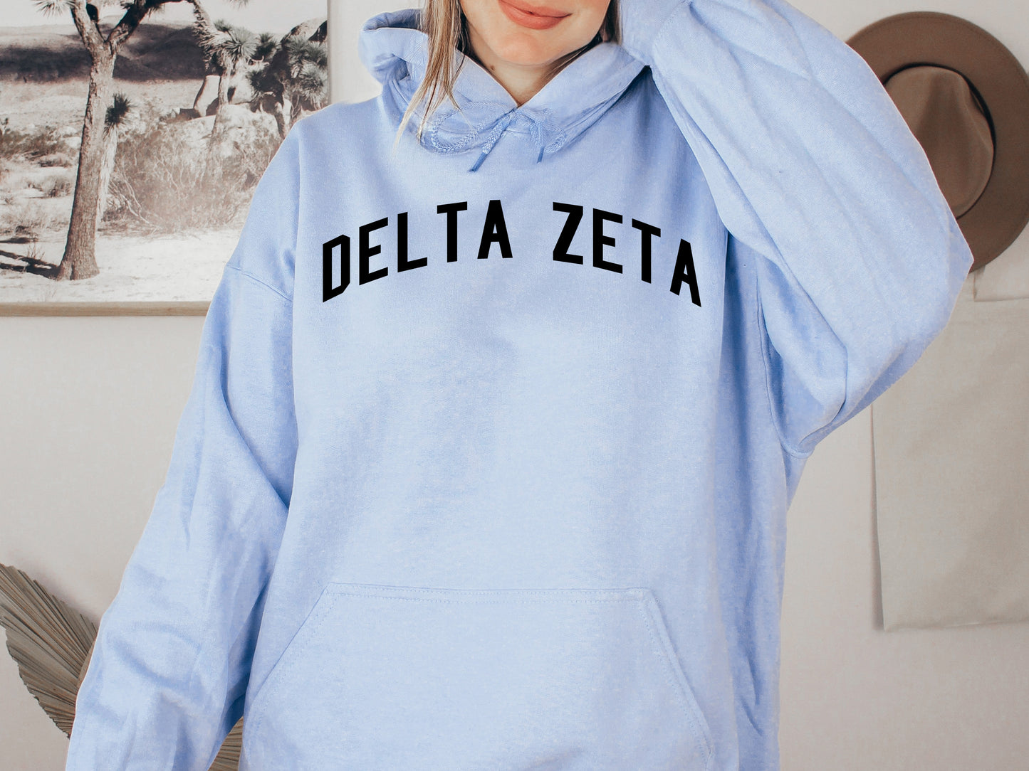 Delta Zeta Just Bold Sorority Hoodie _ 2382g