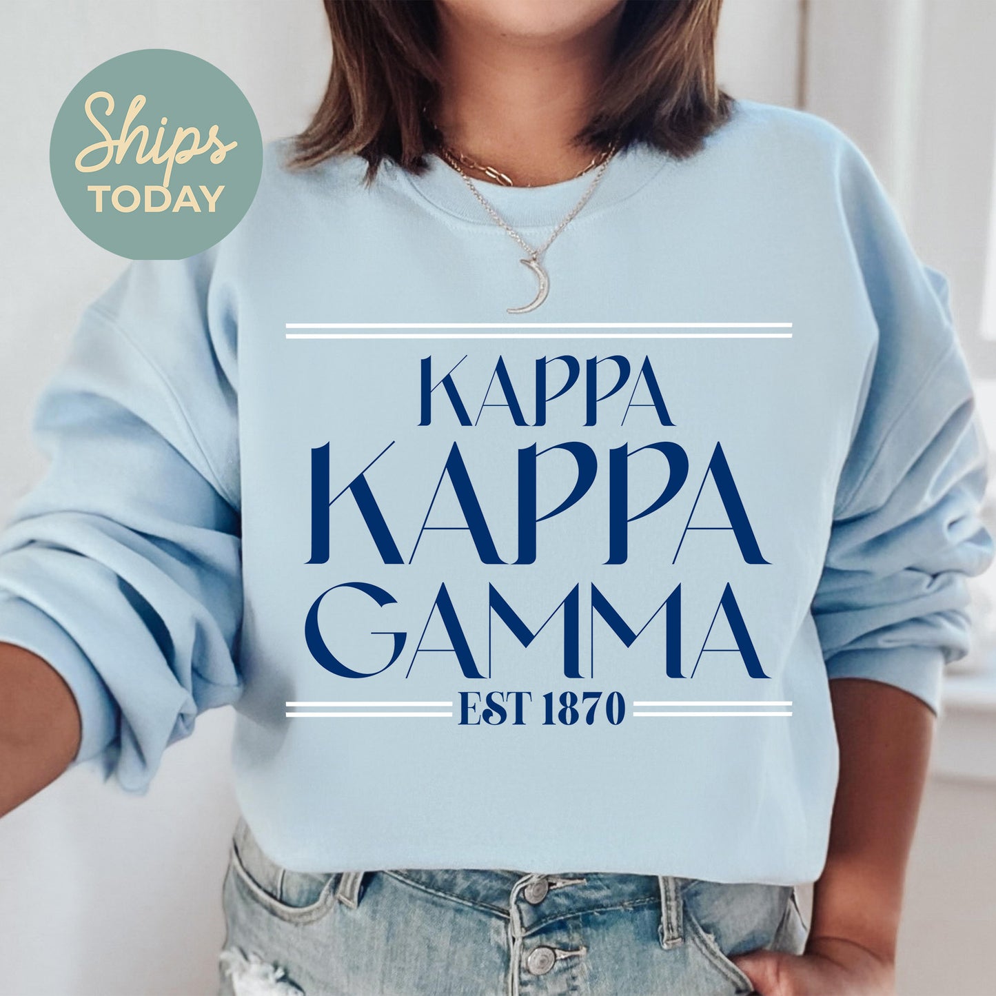 Kappa Kappa Gamma Greek Harmony Sorority Sweatshirt _ 34981g